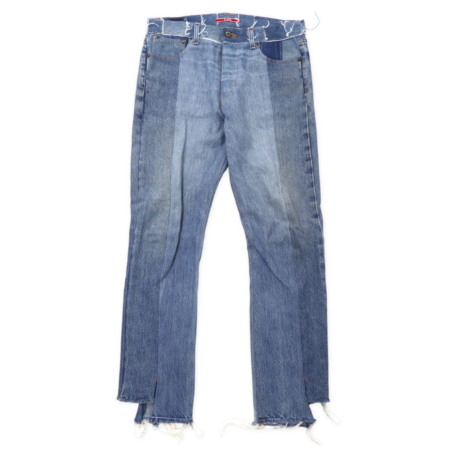 LEH Remake Denim PANTS Reconstruction M Blue Cotton LEH 688 ...