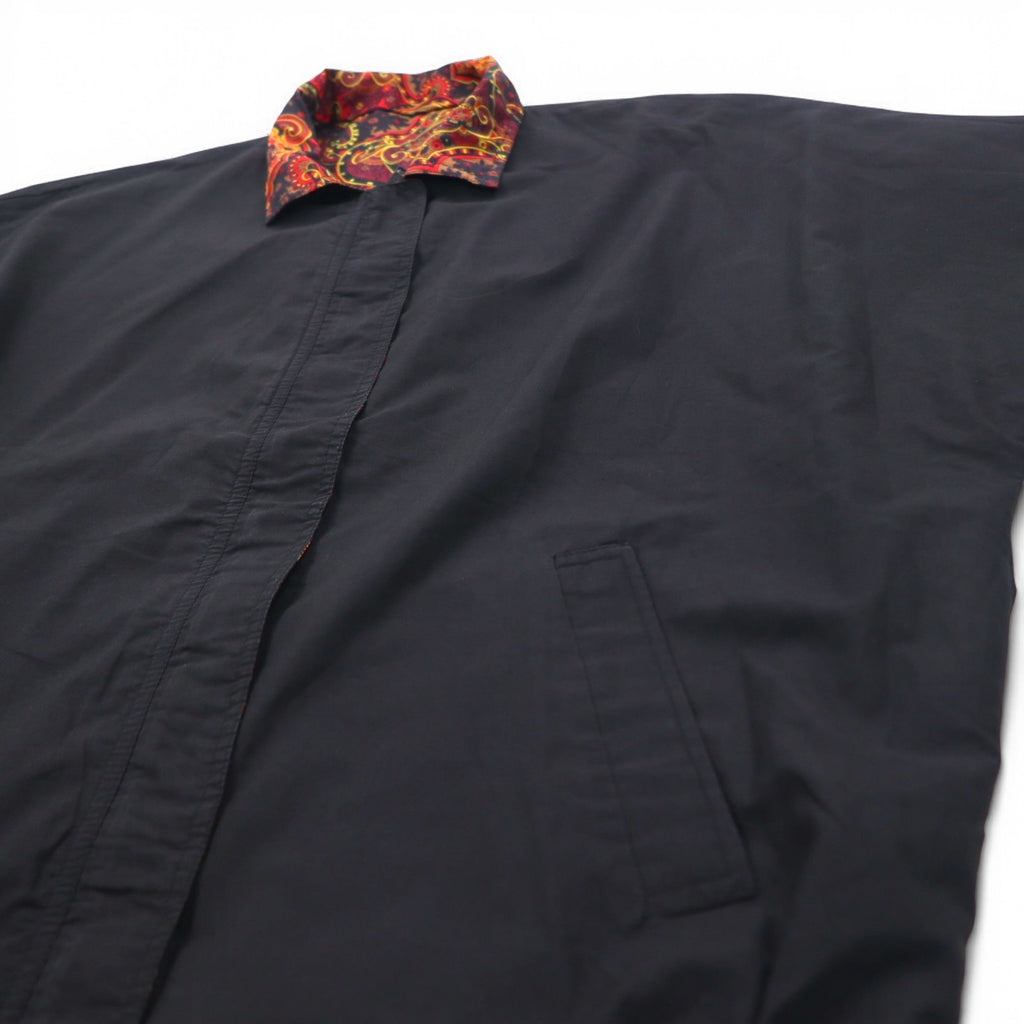 Vintage 90s Paisley Print Zip-Up Jacket Windbreaker リバーシブル 総柄 ペイズリー ブルゾン L レッド ブラック