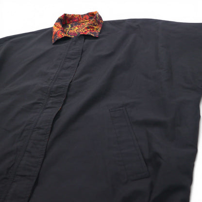 Vintage 90s Paisley Print Zip-Up Jacket Windbreaker リバーシブル 総柄 ペイズリー ブルゾン L レッド ブラック