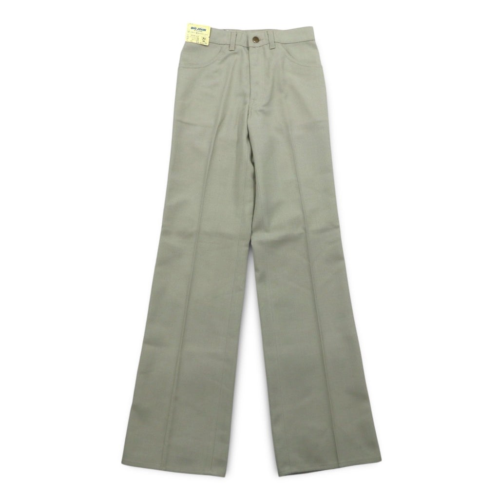 BIG JOHN 70年代 センタープレス ブーツカット フレアパンツ S ベージュ デッドストック 未使用品