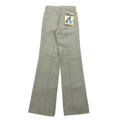 BIG JOHN 70年代 センタープレス ブーツカット フレアパンツ S ベージュ デッドストック 未使用品