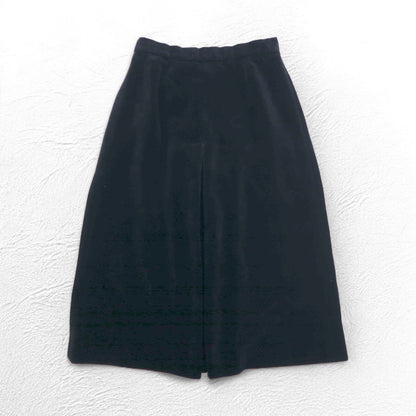 BURBERRYS オールド ベロア フレアスカート S ブラック コットン 日本製