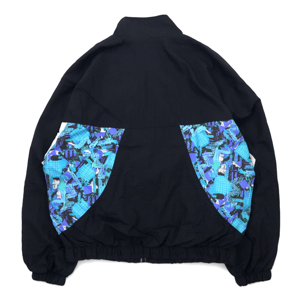 Reebok 90s Nylon Jacket Jersey L Black Polyester Vector Logo