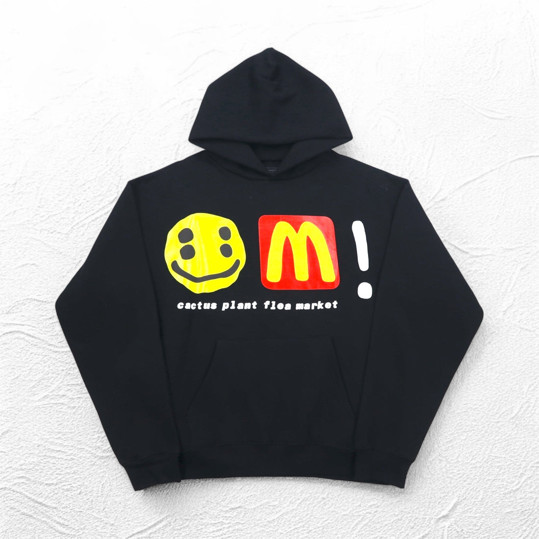 CACTUS PLANT FLEA MARKET × McDonalds 発泡プリント ヘビー パーカー CPFM Icons! Hoodie M ブラック 裏起毛 22AW