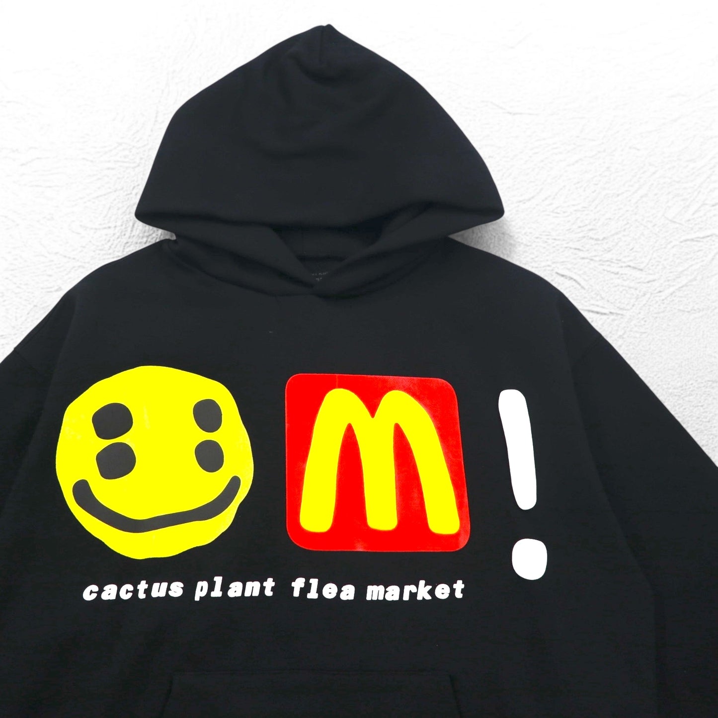 CACTUS PLANT FLEA MARKET × McDonalds 発泡プリント ヘビー パーカー CPFM Icons! Hoodie M ブラック 裏起毛 22AW