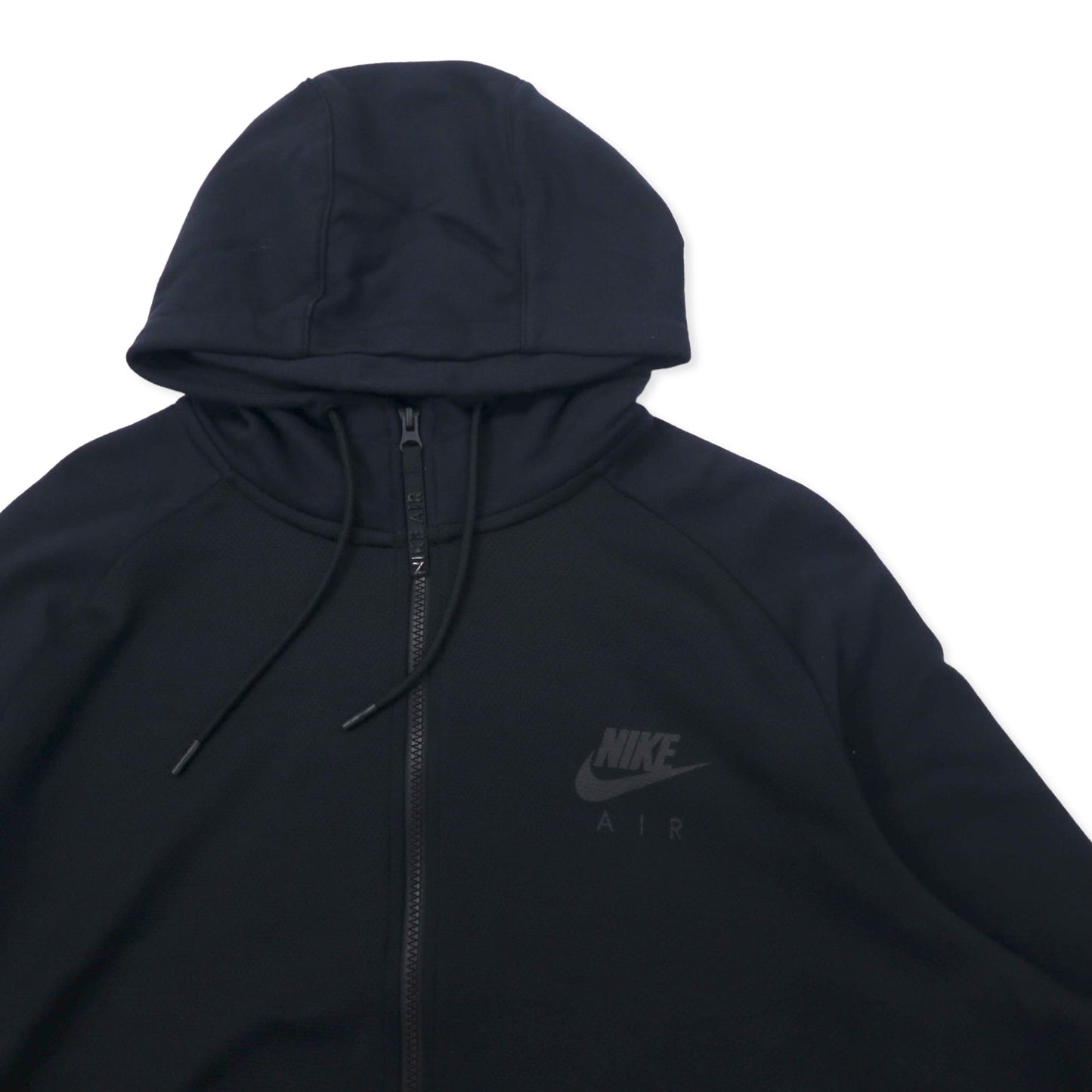 NIKE エアマックス ハイブリッド フルジップ フーディ パーカー XXL ブラック コットン Air Max Hybrid Full Zip Hoodie 805136-010