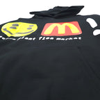 CACTUS PLANT FLEA MARKET × McDonalds 発泡プリント ヘビー パーカー CPFM Icons! Hoodie M ブラック 裏起毛 22AW