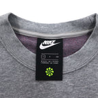 NIKE Cropped Sweatshirt S Grey French Terry Center Swoosh CU6404-063