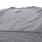 NIKE Cropped Sweatshirt S Grey French Terry Center Swoosh CU6404-063