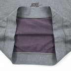 NIKE Cropped Sweatshirt S Grey French Terry Center Swoosh CU6404-063