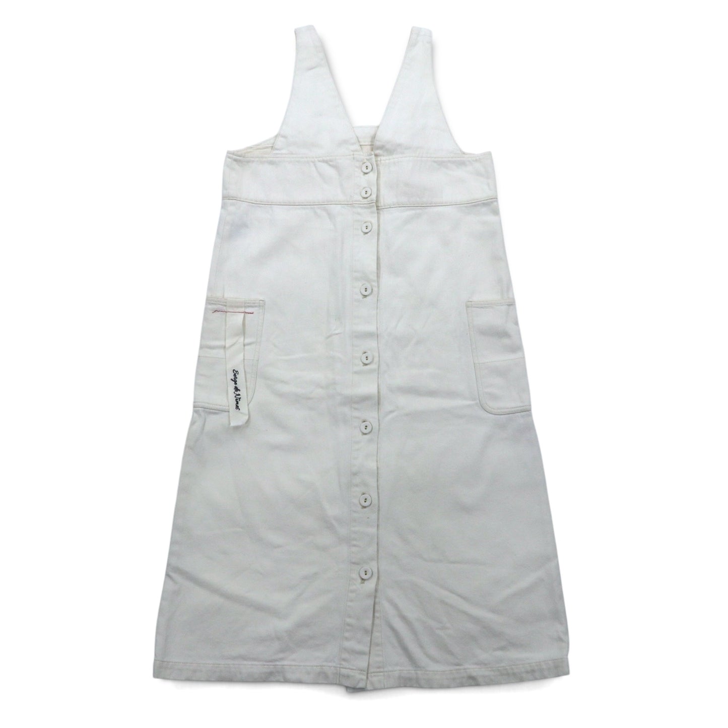 NIMES 2-way front and back jumper skirt overalls FREE white cotton NFG9508023