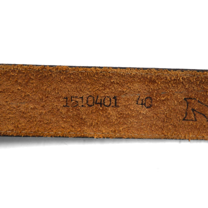 NOCONA USA製 ウエスタン レザーベルト 40 ブラック シルバー バックル