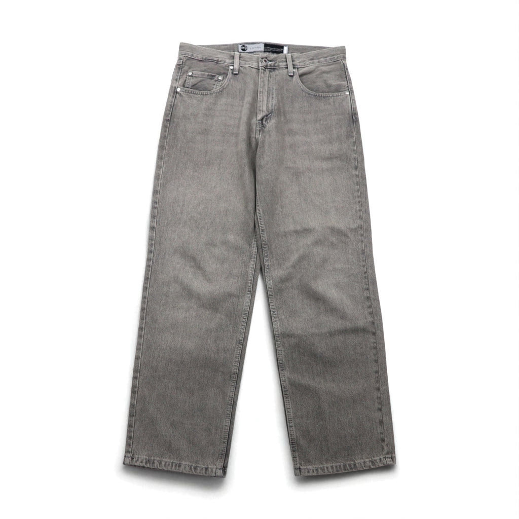 Levi's Silver Tab Loose Wide Leg Denim Pants, Size L, Gray, Zipper Fly, A3421-0006