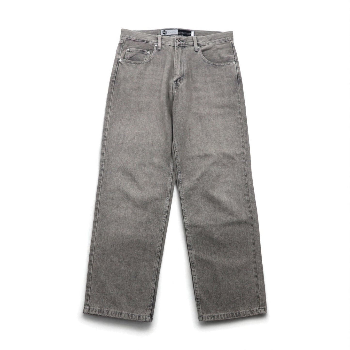 Levi's シルバータブ SILVERTAB ルーズ LOOSE ワイド デニムパンツ L グレー ジッパーフライ A3421-0006