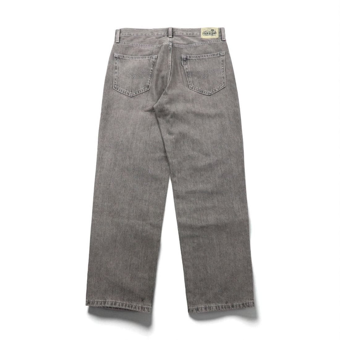 Levi's Silver Tab Loose Wide Leg Denim Pants, Size L, Gray, Zipper Fly, A3421-0006