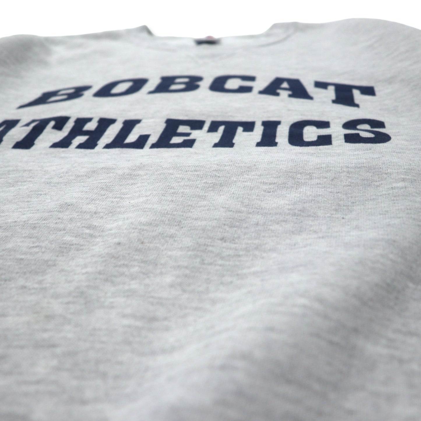 RUSSELL ATHLETIC 90年代 カレッジ プリント スウェット L グレー コットン BOBCAT ATHLETIC メキシコ製