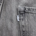 Levi's Silver Tab Loose Wide Leg Denim Pants, Size L, Gray, Zipper Fly, A3421-0006