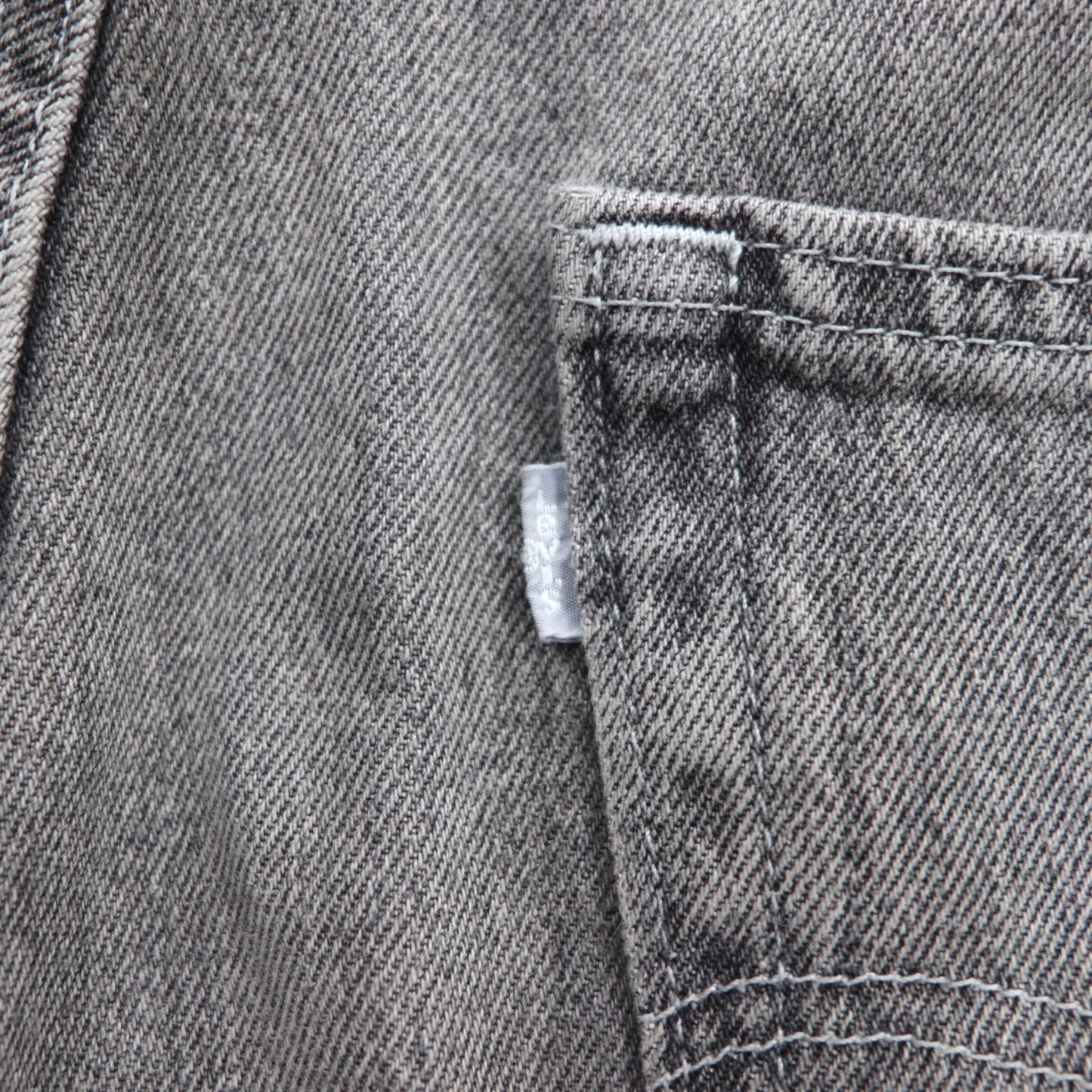 Levi's シルバータブ SILVERTAB ルーズ LOOSE ワイド デニムパンツ L グレー ジッパーフライ A3421-0006