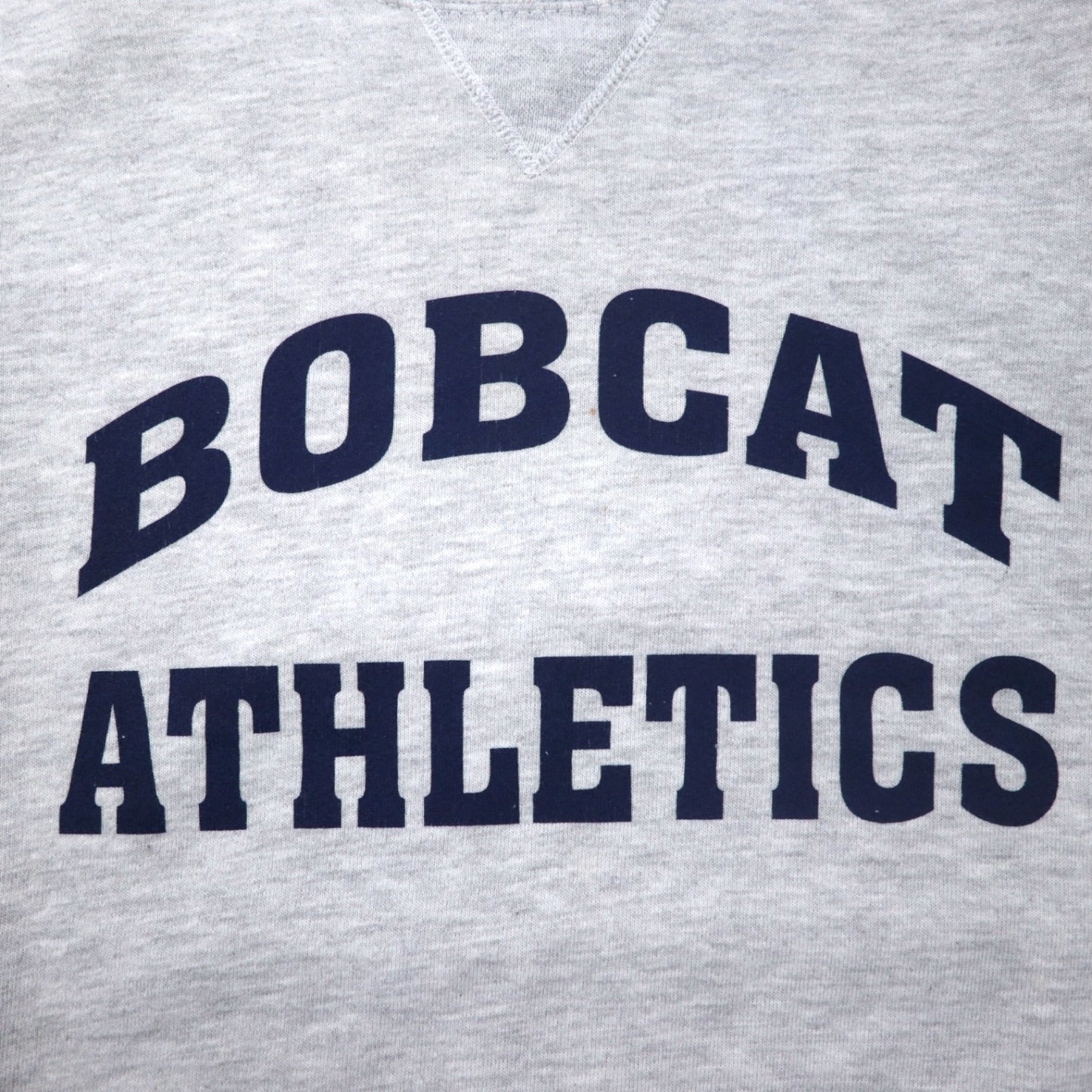 RUSSELL ATHLETIC 90年代 カレッジ プリント スウェット L グレー コットン BOBCAT ATHLETIC メキシコ製