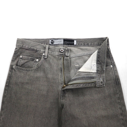 Levi's シルバータブ SILVERTAB ルーズ LOOSE ワイド デニムパンツ L グレー ジッパーフライ A3421-0006