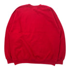 GILDAN College Print Sweatshirt L Red Cotton Fleece Lining INDIANA BASKETBALL