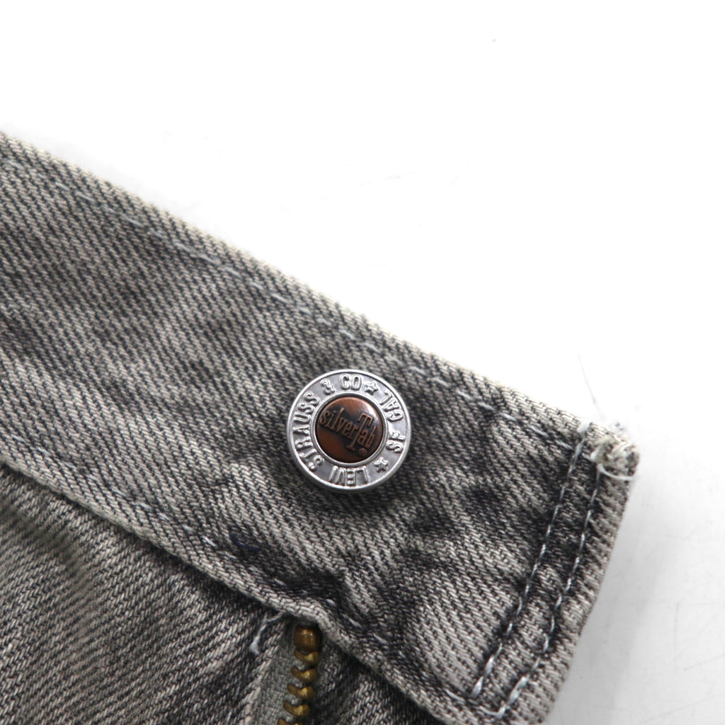 Levi's Silver Tab Loose Wide Leg Denim Pants, Size L, Gray, Zipper Fly, A3421-0006