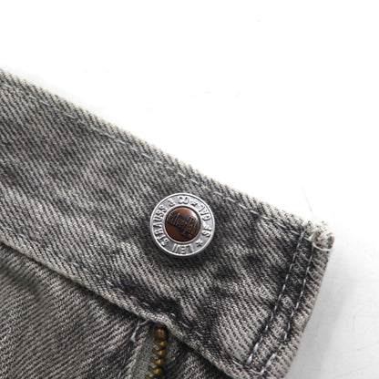 Levi's シルバータブ SILVERTAB ルーズ LOOSE ワイド デニムパンツ L グレー ジッパーフライ A3421-0006