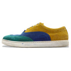COMME des GARCONS SHIRT Crazy Pattern Wingtip Leather Sneakers 26.5cm Yellow Suede