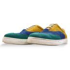 COMME des GARCONS SHIRT Crazy Pattern Wingtip Leather Sneakers 26.5cm Yellow Suede