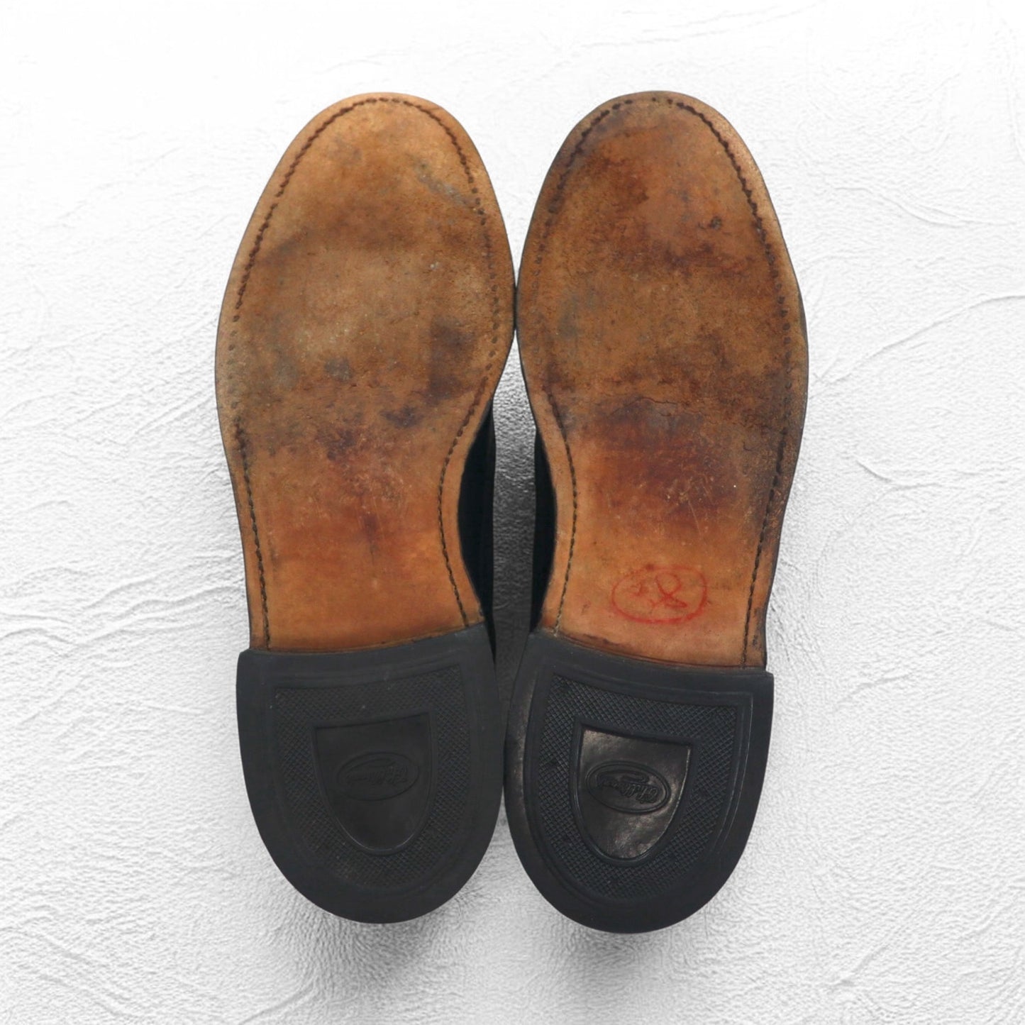 Vintage Wingtip Dress Shoes ウィングチップ ドレスシューズ 26.5cm ブラック レザー フルブローグ メダリオン 57947