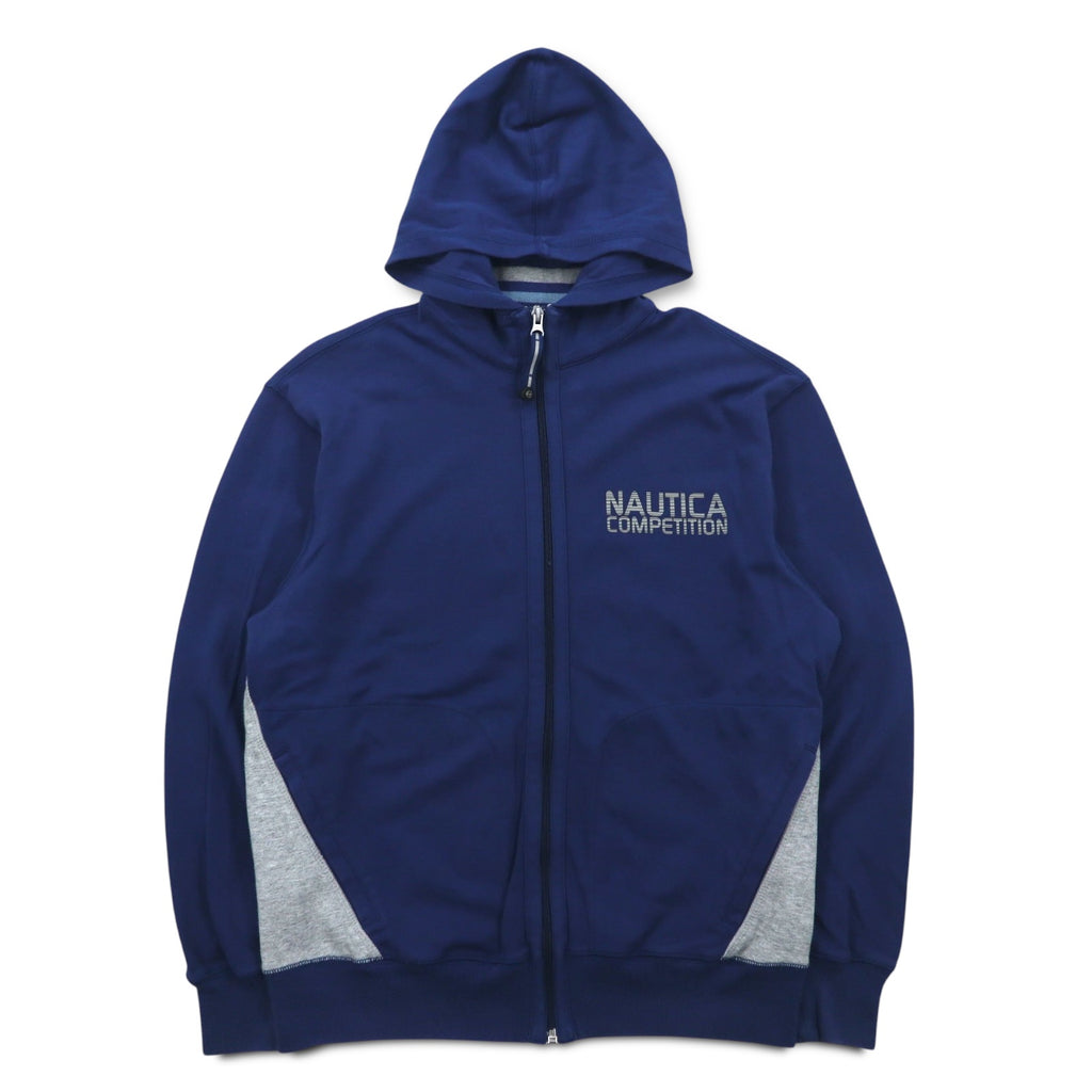 NAUTICA COMPETITION Full Zip Hoodie S Blue Grey Cotton