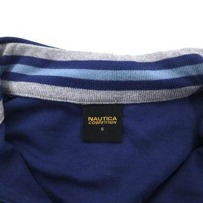 NAUTICA COMPETITION フルジップ パーカー S ブルー グレー コットン