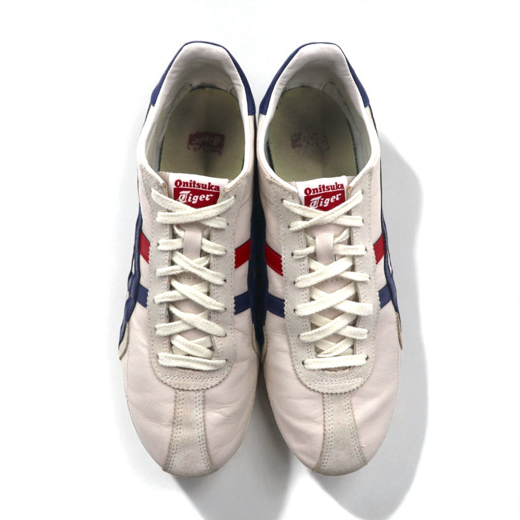 Onitsuka Tiger ランスパーク Runspark Classic CASUAL スニーカー 27.5-28cm ベージュ レザー トリコロール