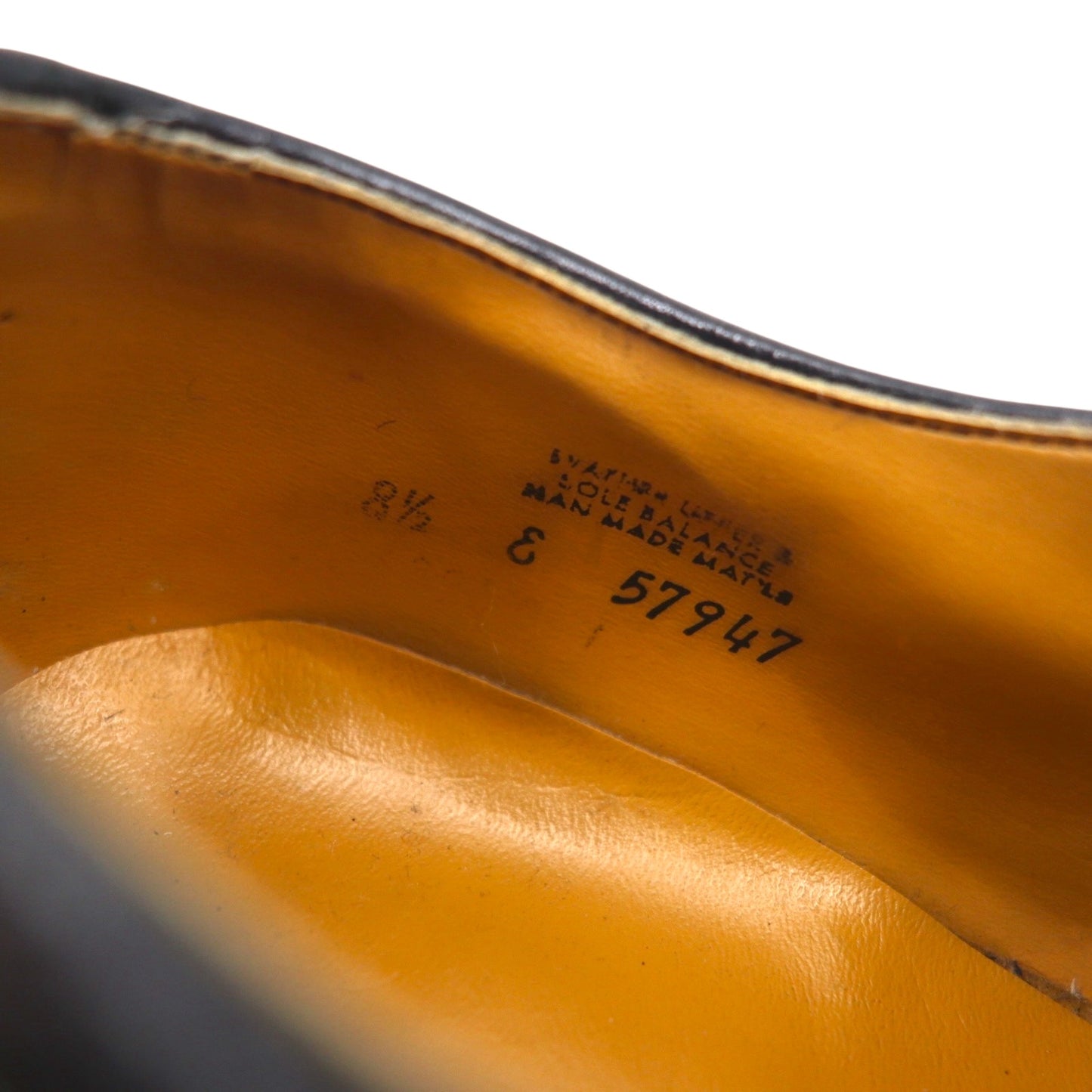 Vintage Wingtip Dress Shoes ウィングチップ ドレスシューズ 26.5cm ブラック レザー フルブローグ メダリオン 57947