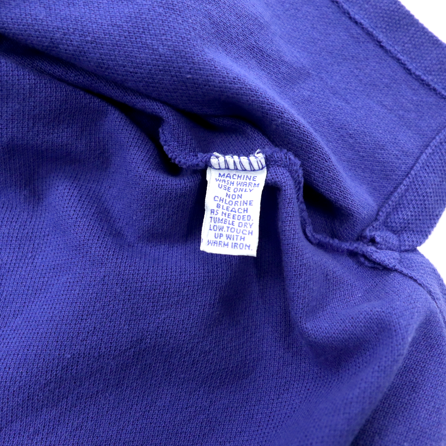 USA製 Polo by Ralph Lauren ビッグサイズ ポロシャツ M ブルー コットン スモールポニー刺繍
