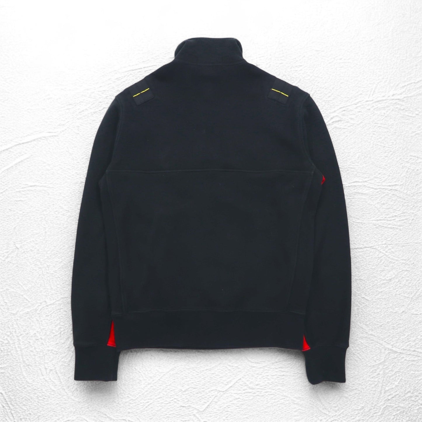 Polo by Ralph Lauren リバースウィーブ ハーフジップスウェット M ブラック 裏地フリース TALONジップ C1 CANOE ワッペン