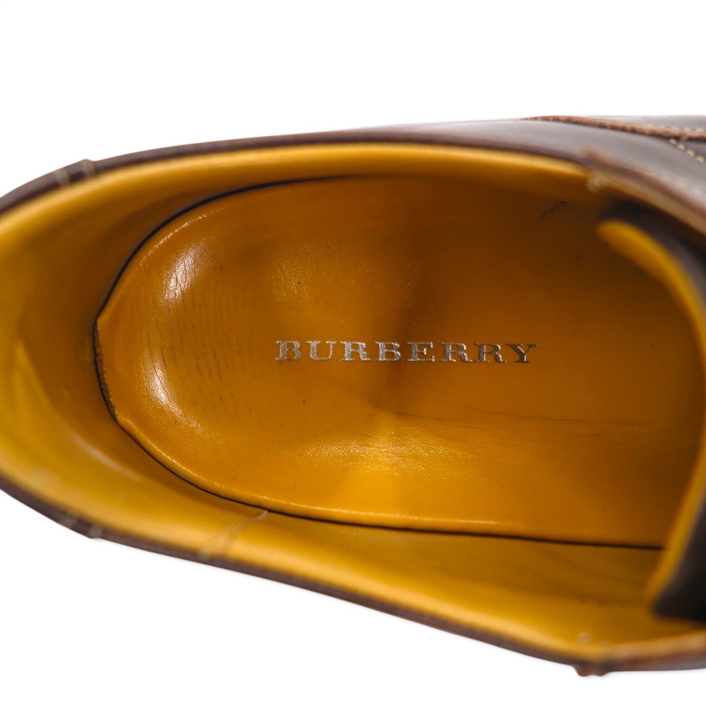 BURBERRY カーフレザー スニーカー 24.5cm ブラウン BU1340