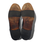 Vito Pagolo Italian semi-brogue dress shoes, 28cm, black leather, medallion