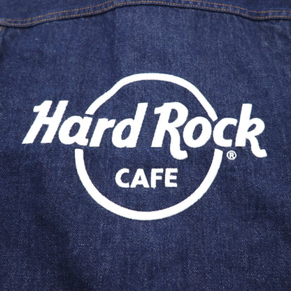 Hard Rock Cafe by NAVE クロップド ロゴ Gジャン デニムジャケット S インディゴ ブルー バックロゴ刺繍 オンワード樫山 未使用品