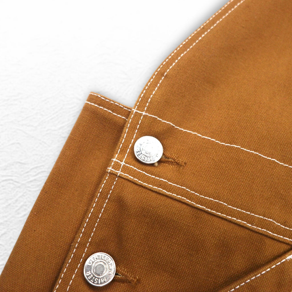 MISTER GENTLEMAN オーバーオール ドッキング ツイードジャケット L キャメル MGP-JK07 日本製