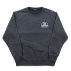 VAN SPORTS Crew Neck Sweatshirt L Gray Fleece Lining Back Print