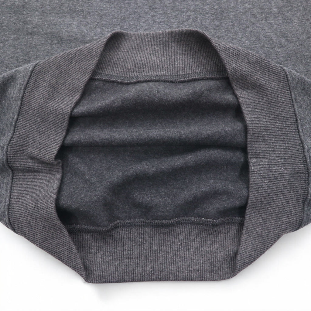 VAN SPORTS Crew Neck Sweatshirt L Gray Fleece Lining Back Print