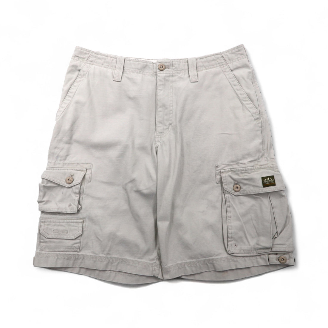 Eddie Bauer ユーティリティ ショート カーゴパンツ ハーフパンツ L ベージュ コットン