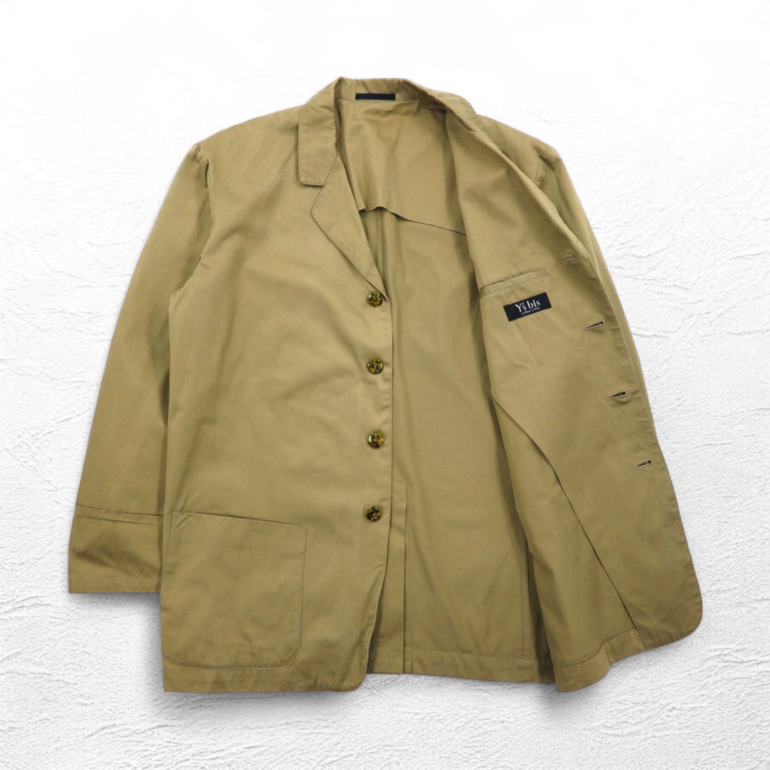 Y's bis Le Blue Collar Men's-Like Over Jacket FREE Beige CE-J55-050 Made in Japan
