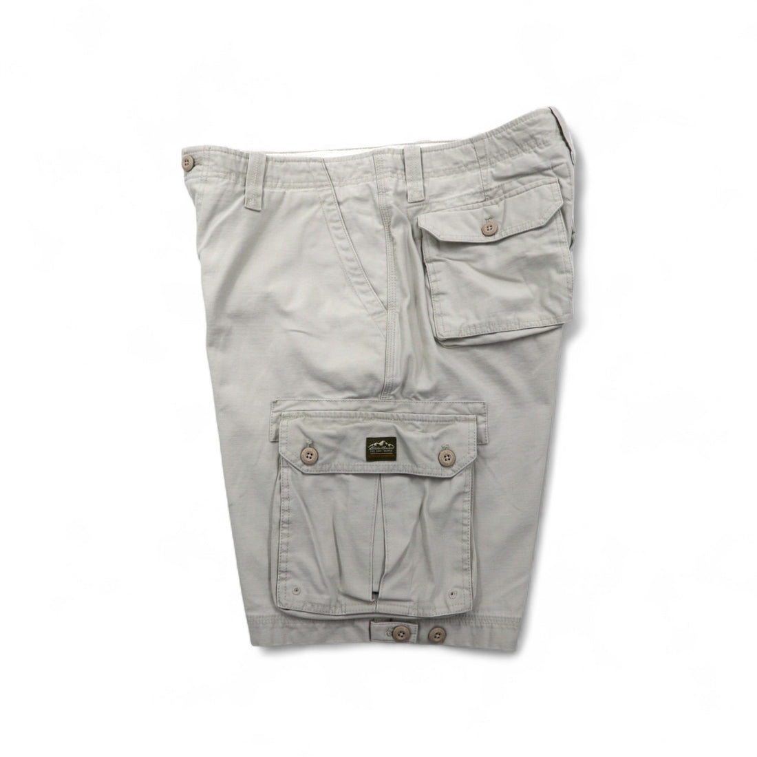 Eddie Bauer ユーティリティ ショート カーゴパンツ ハーフパンツ L ベージュ コットン