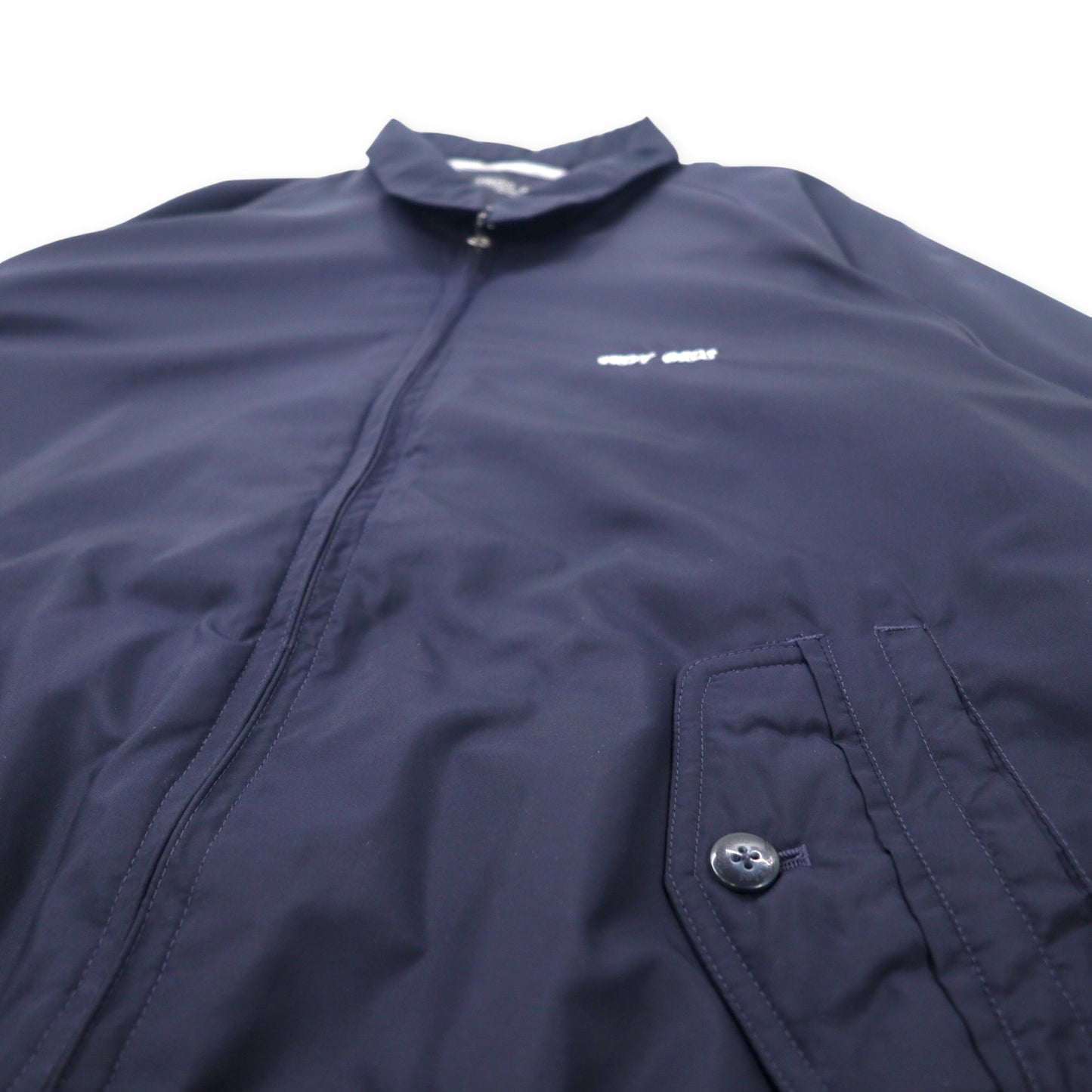 TROY BROS Swing Top Harrington Jacket LL Navy Polyester One Point