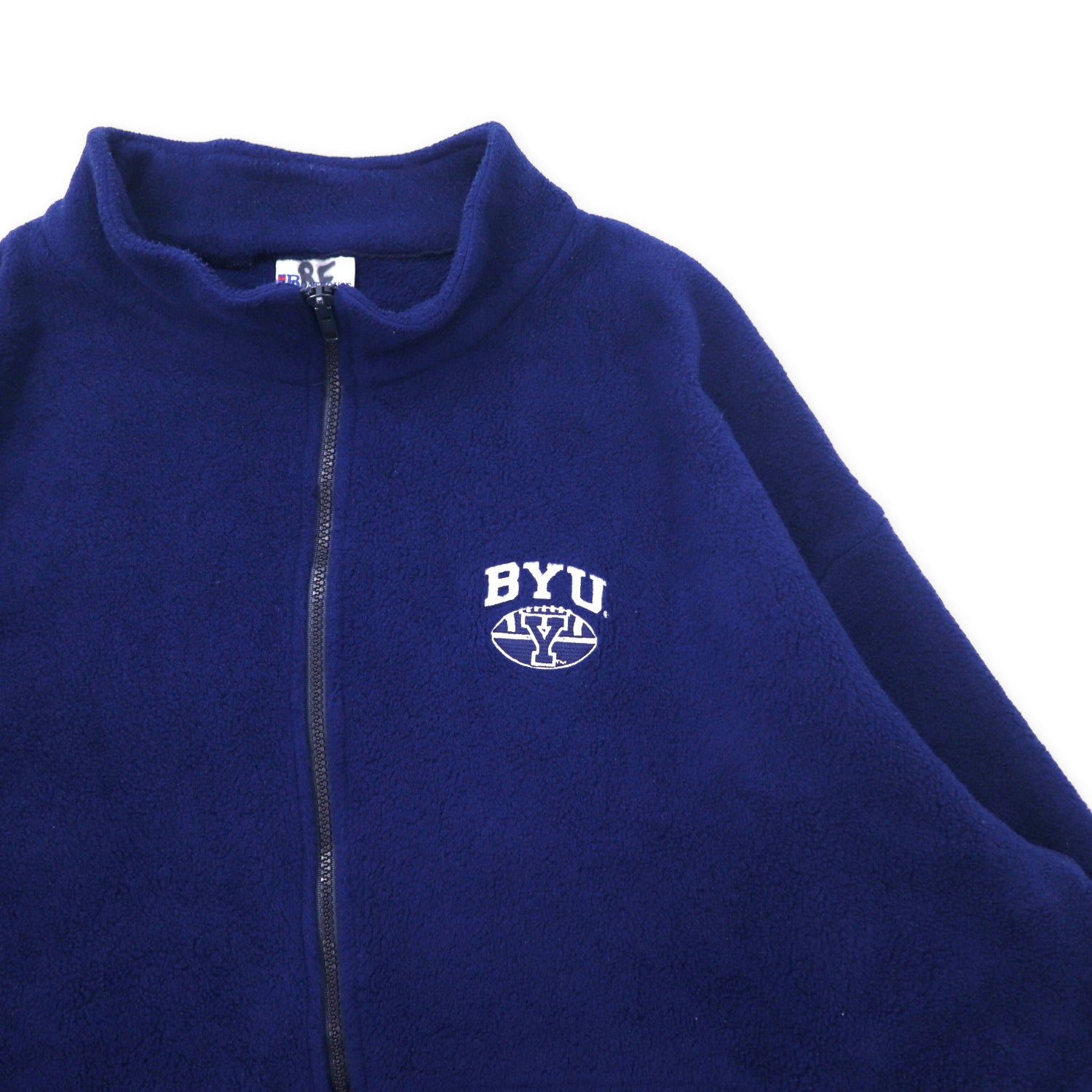 USA MADE 90's Full Zip FLEECE Jacket 2XL Navy Boat House Polyester