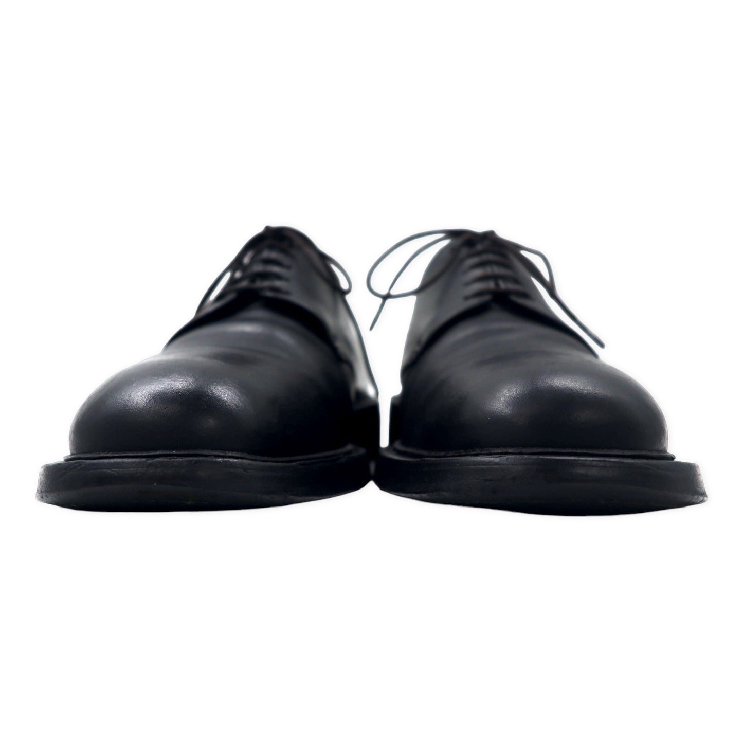 PRADA Oxford Shoes US7 Black Leather outer blades Plento 374 4848