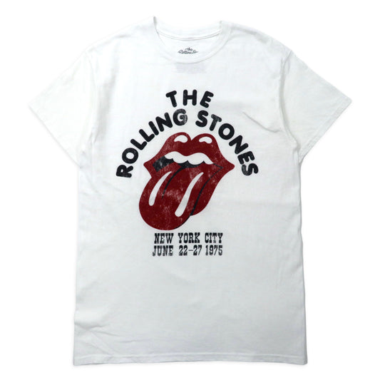 日本然リトテ-古着オンライン-THE ROLLING STONES ローリングストーンズ バンドTシャツ M ホワイト コットン-THE ROLLING STONES Rolling Stones Band T-Shirt M White Cotton