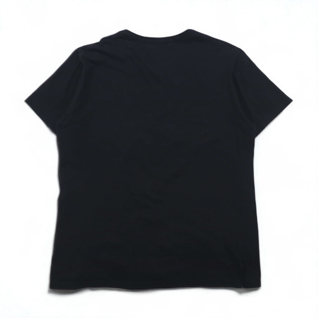 Ground Y (YOHJI YAMAMOTO) Check Logo Graphic Tee, Size L, Black, GT-T34-015, Made in Japan